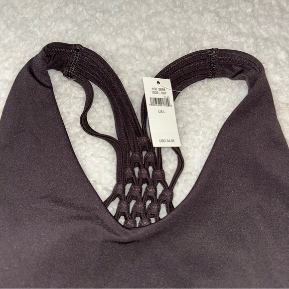 Aerie Offline Real Me Stretch Medium Support Macrame Sports Bra Large NWT - Picture 2 of 5